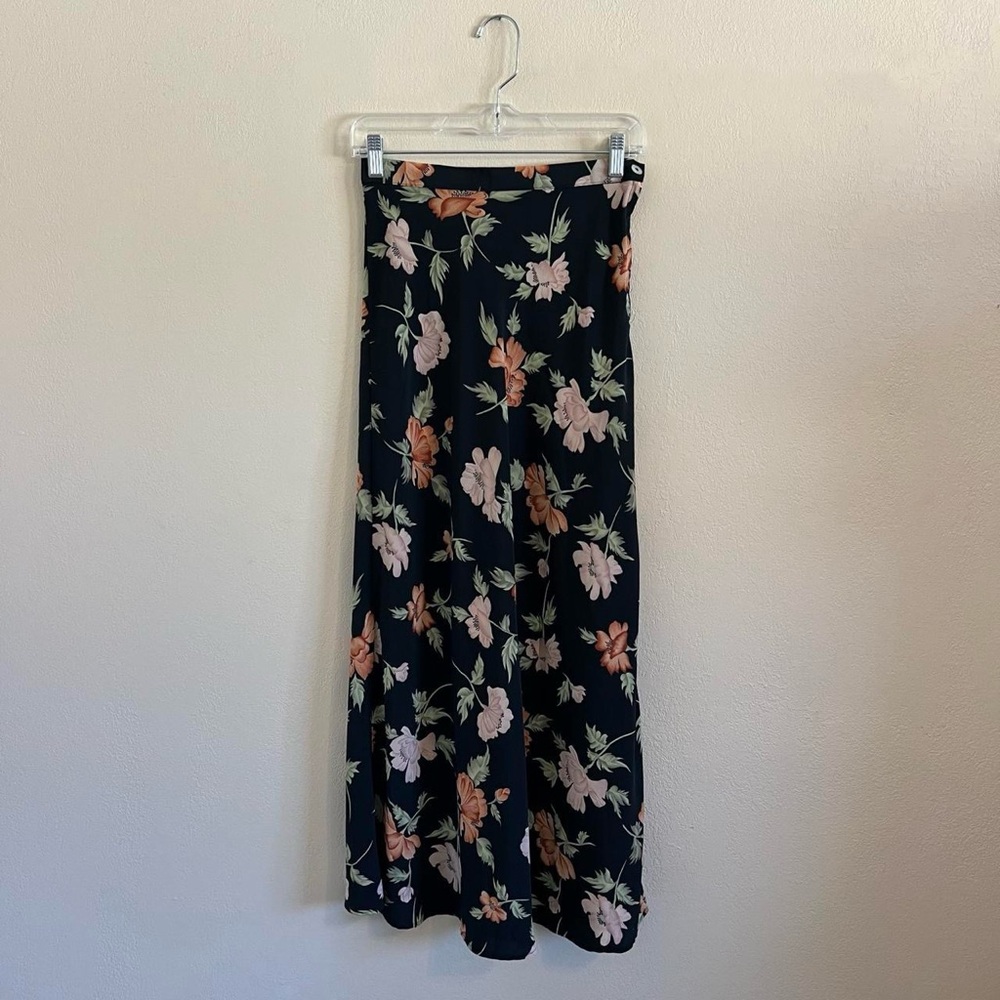 Vintage Floral Maxi Skirt